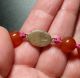 Vintage Chinese Cherry Red Carnelian Agate 14 Mm Bead Hand Knotted Necklace Necklaces & Pendants photo 5
