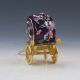 Chinese Cloisonne Inlaid Rhinestone Handwork Carriage Statue X0052 Other Antique Chinese Statues photo 1