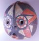 Old African Tribal Face Mask Carved Wood Painted Sun Star Luba Songye Congo 17 