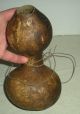 Antique C 1760–1820 Native American Indian Eastern Woodland Gourd Canteen Vafo Native American photo 11