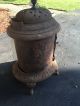 1905 Victorian P.  D.  Beckwith Air - Tight Round Oak Cast Iron Only Finial Stoves photo 11