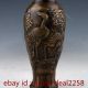 Chinese Bronze Handmade Carved Cranes & Pine Vase W Xuande Mark 1108 Vases photo 1