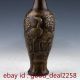 Chinese Bronze Handmade Carved Cranes & Pine Vase W Xuande Mark 1108 Vases photo 2