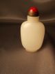 Fine Antique 18th 19th Century Jade Hand Careved Chinese White Jade Snuff Bottle Snuff Bottles photo 1