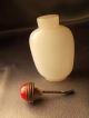 Fine Antique 18th 19th Century Jade Hand Careved Chinese White Jade Snuff Bottle Snuff Bottles photo 8