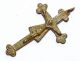 Tudor Period Bronze Cross Pendant W/ Crucified Jesus - Historical Gift - St46 Roman photo 1