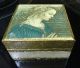 Vintage Italian Florentine Wood Angel Trinket Box Handmade Made In Italy Toleware photo 1