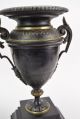 Antique 19th Century Egyptian Revival Brass And Marble Urns Vases Metalware photo 2