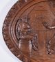 French Antique Breton Panel Brittany Chestnut Wood Deeply Hand Carved 1 Carved Figures photo 3