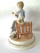 Vintage Capodimonte Porc.  Figurine Mother With Child Made In Italy By V.  Lamagna Figurines photo 6