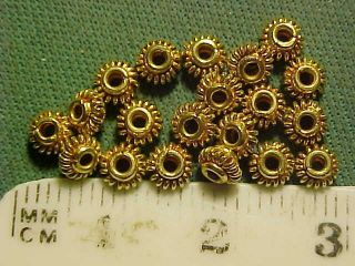 Sassanian Gold Spiral Bead Circa 224 - 642 Ad. photo