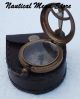 Nautical Maritime West London Brass Sundial Compass Push Button Pirate Engraved Compasses photo 3