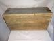 Antique Blue Wash Paint Childs Casket Box Coffin Handles Domed Wood Wooden Trunk Boxes photo 6