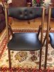 2 Mid Century Modern Coronet Norquist Folding Chairs Style 220 Black & Wood 2 1900-1950 photo 1