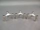 (3) Mid - Century Modern Nagel Bmf Metal Chrome Modular Stacking Candle Holders Mid-Century Modernism photo 1