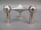 (3) Mid - Century Modern Nagel Bmf Metal Chrome Modular Stacking Candle Holders Mid-Century Modernism photo 4