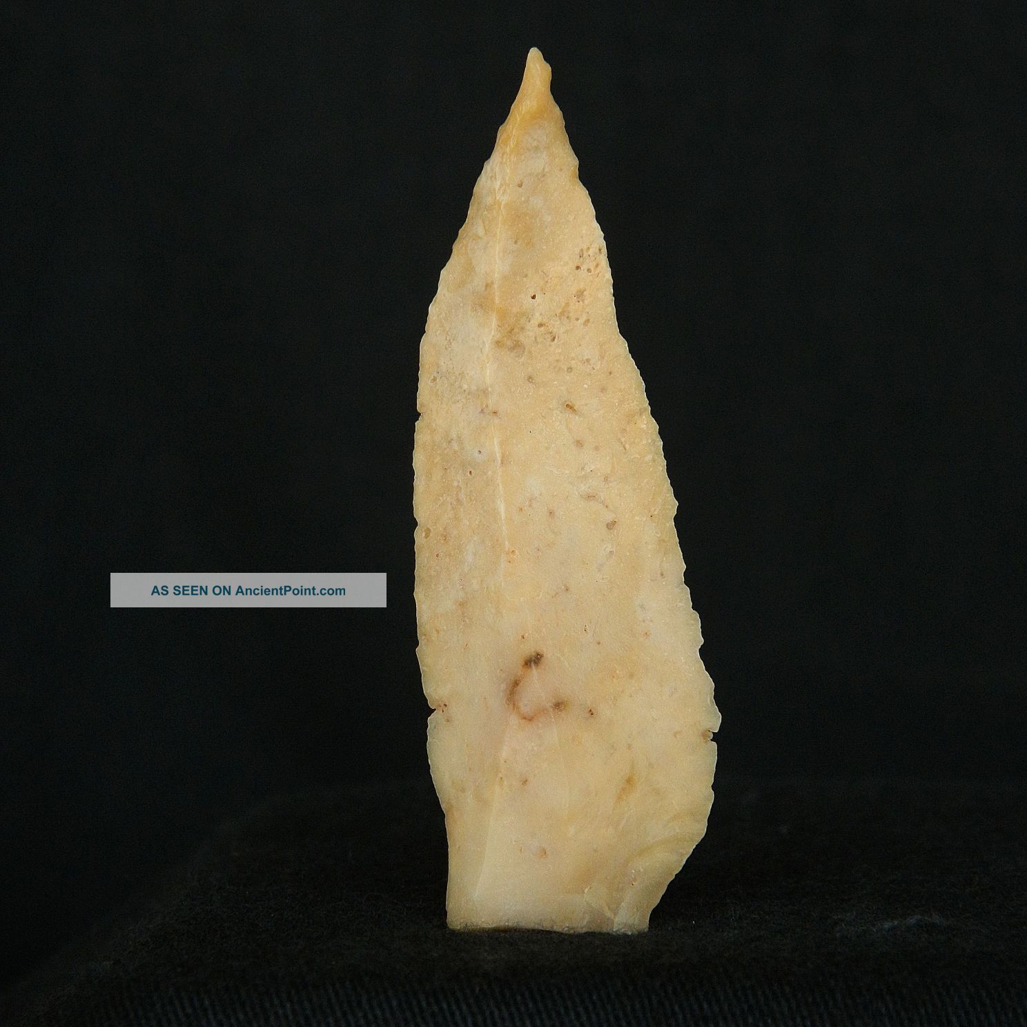 Perfect Saharian Upper Paleolithic Flint Projectile Armature - 59 Mm Long Neolithic & Paleolithic photo