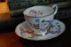 Tea Cup Saucer Royal Stafford England Vintage Porcelain Gold Gilt Cabbage Roses Cups & Saucers photo 3