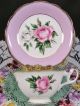 Foley Pink Roses Heavy Gold Lavender Band Tea Cup And Saucer Cups & Saucers photo 1
