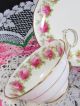 Cauldon Hand Painted Pink Ring Of Roses Tea Cup And Saucer Cups & Saucers photo 2