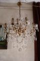 Antique Vintage French Huge 8 Arms Crystal Chandelier Lamp Light 1950 ' S 22 In Chandeliers, Fixtures, Sconces photo 4