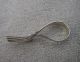 Tiny Webster Sterling Loop Handle Baby Fork - 2 1/2 Inch - Plain Pattern - No Mono Flatware & Silverware photo 2