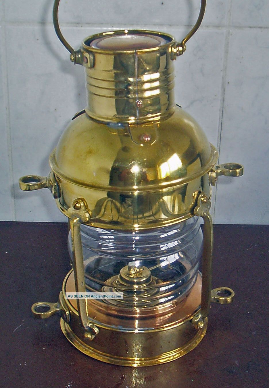 Maritime Brass Ships Kerosene Lantern Lamp Height 30 Cm Or 12 Inch Other Maritime photo