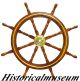 36inch Nautical Ship Wheel With Brass Ring  By Historicalmuseum Wheels photo 3