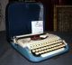 Fabulous Princess Typewriter Of 1950s Blue,  Cream - (video Inside) Typewriters photo 1