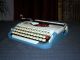 Fabulous Princess Typewriter Of 1950s Blue,  Cream - (video Inside) Typewriters photo 3
