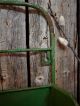 Rustic Chippy Worn Green 2 Bin Wall Pocket Farmhouse Garden Storage Primitives photo 4