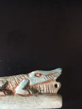 Rare Ancient Egyptians Amulet Crocodile 200 - 320 Bc photo