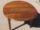 Old - Antique Oval Victorian Walnut Kitchen Dining Table - 19th Century 1800s 1800-1899 photo 3
