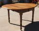 Old - Antique Oval Victorian Walnut Kitchen Dining Table - 19th Century 1800s 1800-1899 photo 4