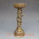 A Oriental Chinese Copper Candle Stick - Dragon & Phoenix Ming Xuande Mark Other Antique Chinese Statues photo 3