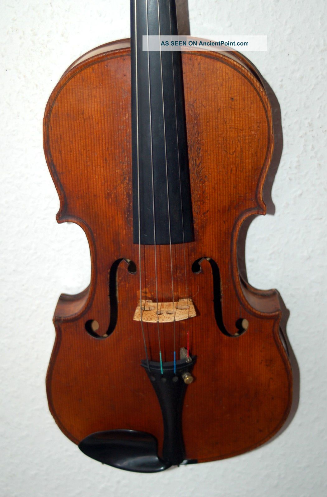 Interesting Antique Handmade German 4/4 Violin - 150 Years Old String photo