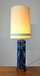 Monumental Mid - Century Blue Art Pottery Table Lamp 1950s Danish Modern Lamps photo 1
