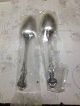 2 Oneida Sterling Spoons Afterglow In Plastic Orig Box More Silver Listed 64g Flatware & Silverware photo 1
