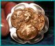 Victorian Art Nouveau Goddess & Roses Brass & Carved Smokey Pearl Studio Button Buttons photo 2