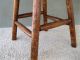 Antique Milking Stool Foot Bench Vintage Primitive Footstool,  Round,  Four Legs 1900-1950 photo 2