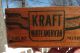 Vintage Wooden Cheese Box Wood Old Kraft Brand Advertising General Store Primitives photo 1