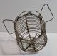 Child ' S Old Wire 1 Egg Storage Basket Folding Handles Metal Toy Play Carrier Primitives photo 1