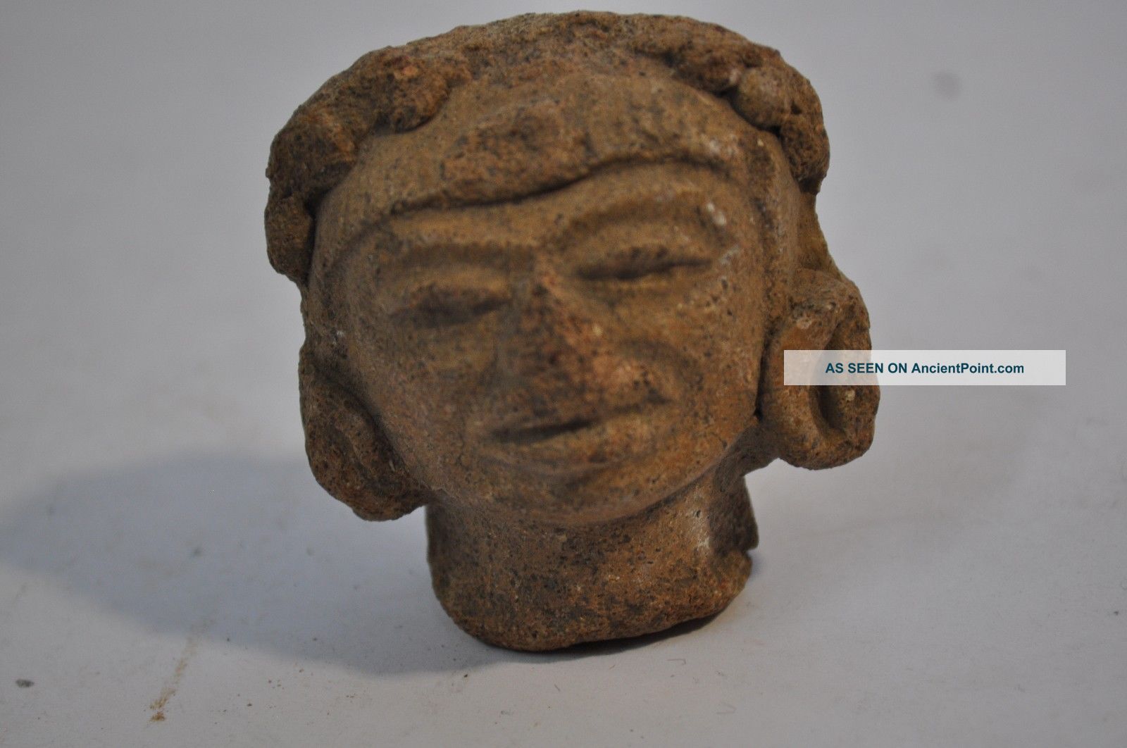 Pre - Columbian Tlatico Figural Fragment Head Circa 1500 - 1000 Bc Caa - 232 The Americas photo