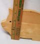 Vintage Small Wooden Wood Fat Body Pig Cutting Or Bread Board Primitives photo 2