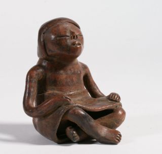 Museum Quality Pre - Columbian Ceramic Figure - Narino Culture (850 Ad - 1500 Ad) photo
