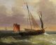 Antique Louis Charles Verboeckhoven Dutch Fishing Boats Seascape Oil Painting Nr Other Maritime Antiques photo 3