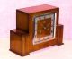 Vintage Art Deco Smiths Enfield Wooden Cased Wind Up Chiming Mantle Clock Gwo Art Deco photo 4