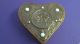 Antique Arts And Crafts Heart - Shaped Box With Key Arts & Crafts Movement photo 1