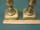 Antique Brass Push - Up Candlestick Holders Metalware photo 1