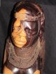 Rare Vintage Monumental Kenya Neem Mpingo Rosewood Carved Bust Approx. ,  32lbs Sculptures & Statues photo 3